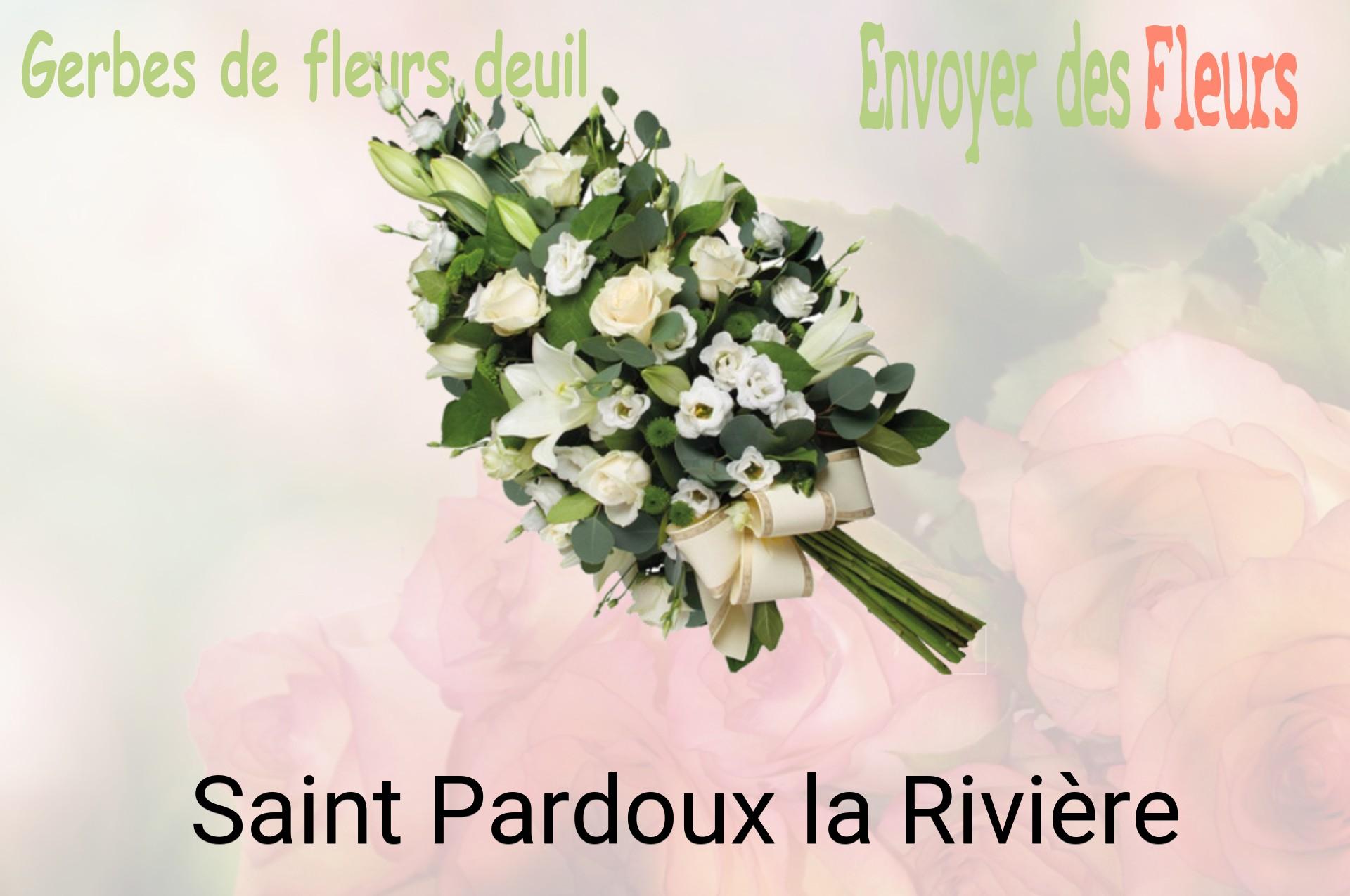 Gerbe de fleurs de deuil livrée à Saint-Pardoux-la-Rivière
